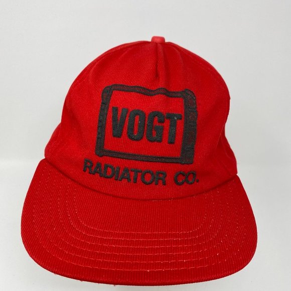 VTG 80s VOGT Radiator Co Trucker Snapback Hat‎ - Picture 1 of 8